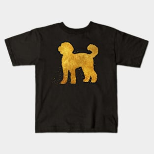 Labradoodle golden art Kids T-Shirt